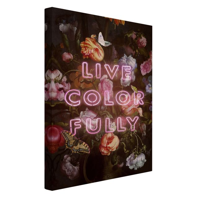 Canvas art prints Live Colour Fully