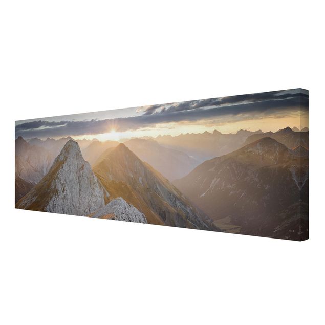 Canvas landscape Lechtal Alps