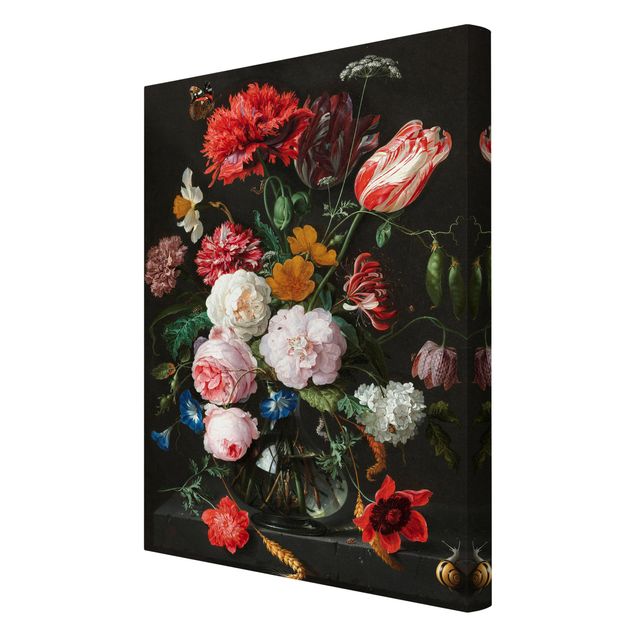 Prints multicoloured Jan Davidsz De Heem - Still Life With Flowers In A Glass Vase