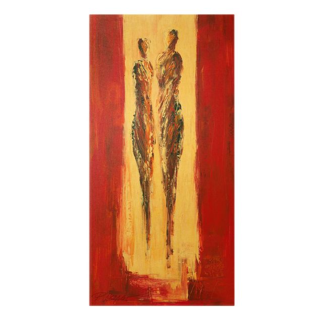 Red canvas wall art Couple In Red