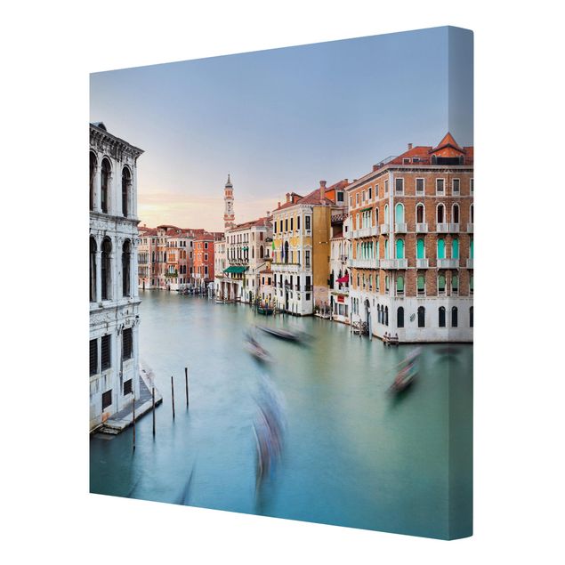 Prints blue Grand Canal View From The Rialto Bridge Venice