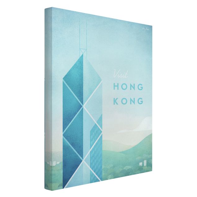 Art prints Travel Poster - Hong Kong