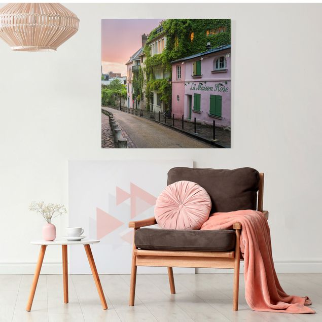 Landscape canvas prints Rose Coloured Twilight In Paris