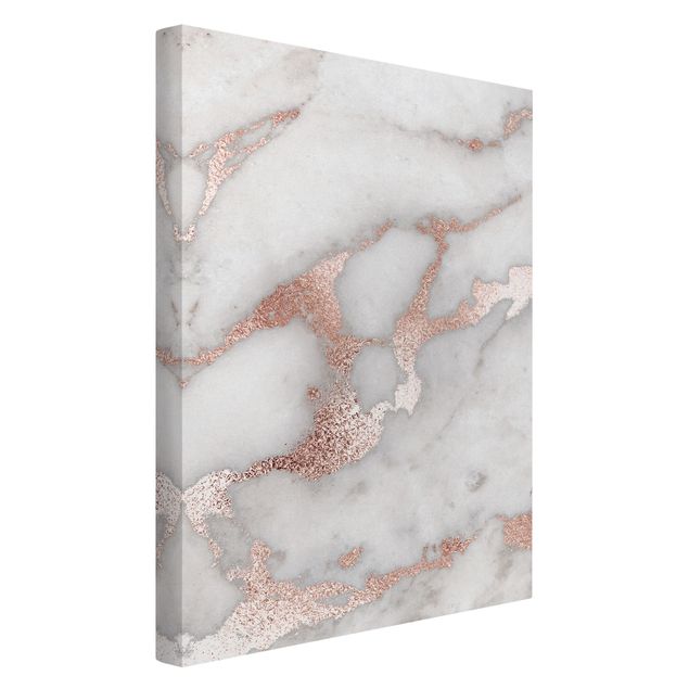 Canvas prints art print Marble Look With Glitter