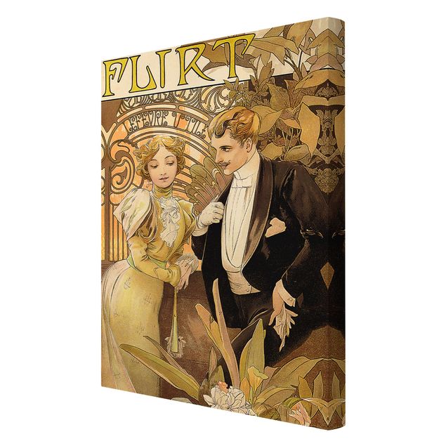 Vintage wall art Alfons Mucha - Advertising Poster For Flirt Biscuits