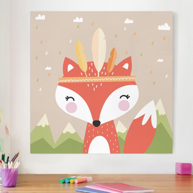 Nursery decoration Indian Fox