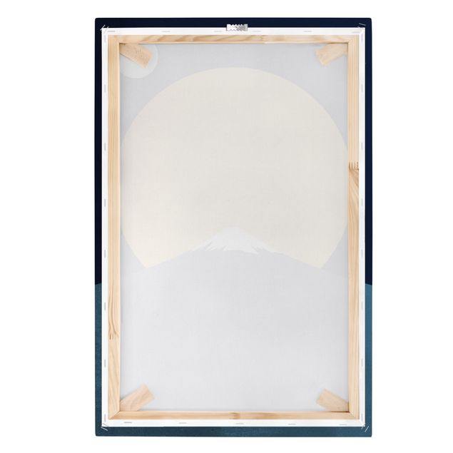 Canvas art Sun, Moon And Mountain