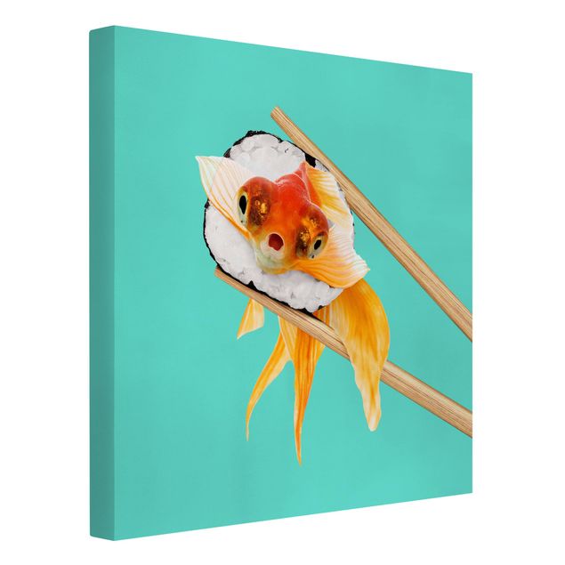 Art posters Sushi With Goldfish
