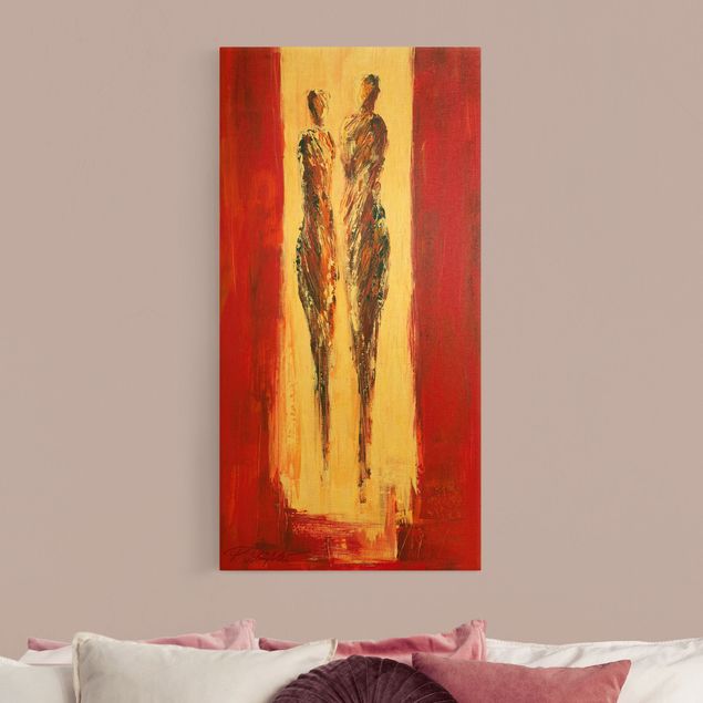 Prints abstract Couple In Red
