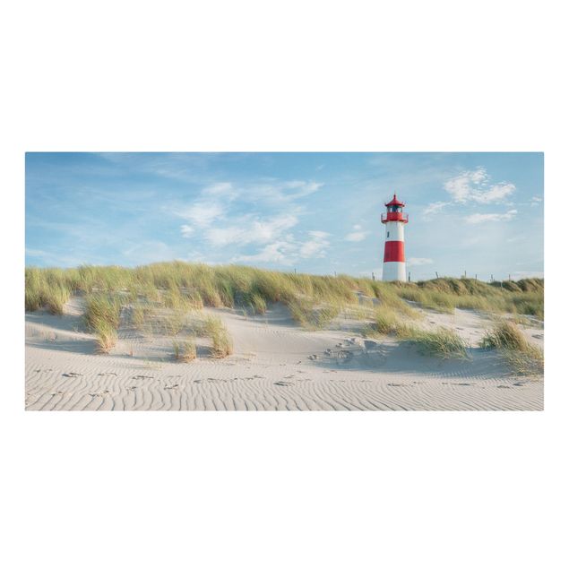 Sand dunes wall art Lighthouse At The North Sea