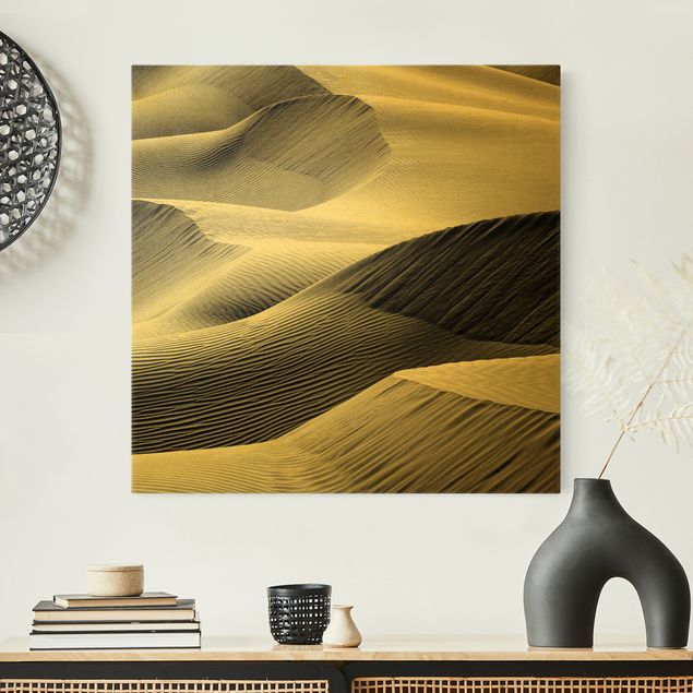 Modern art prints Wave Pattern In Desert Sand