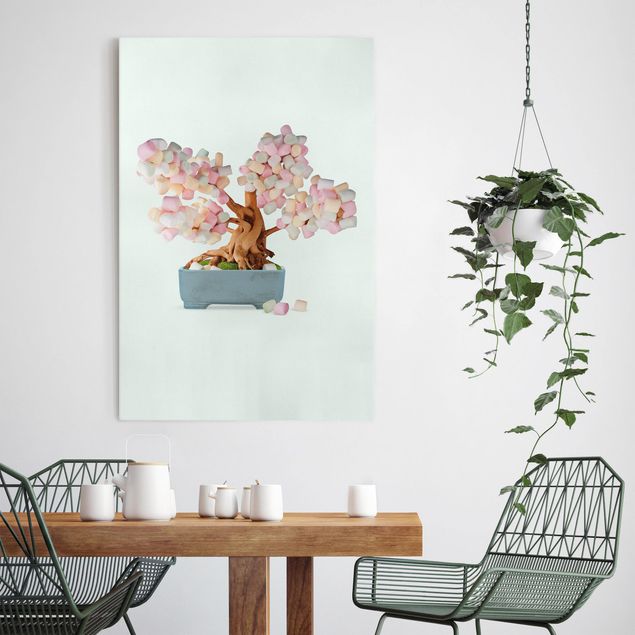 Canvas art Bonsai With Marshmallows
