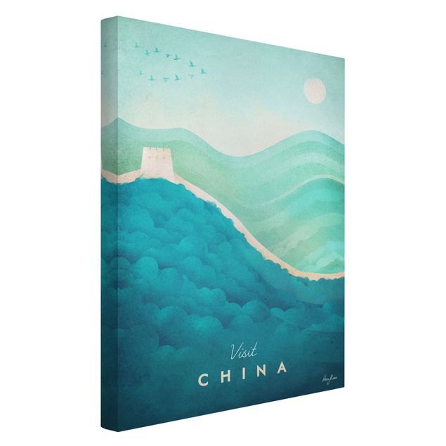 Canvas art prints Travel Poster - China