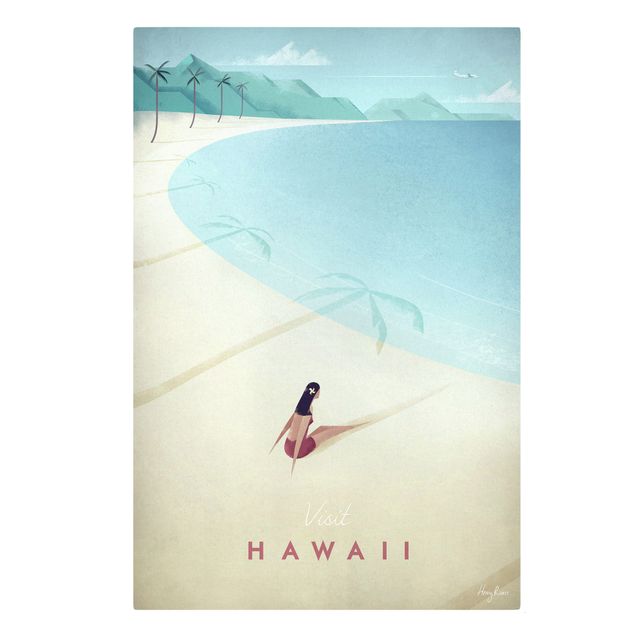 Mountain canvas art Travel Poster - Hawaii