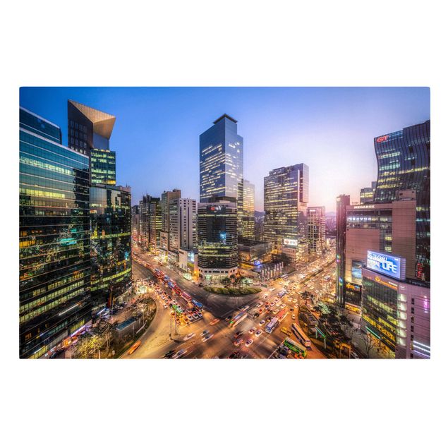 Skyline prints City Lights Of Gangnam District