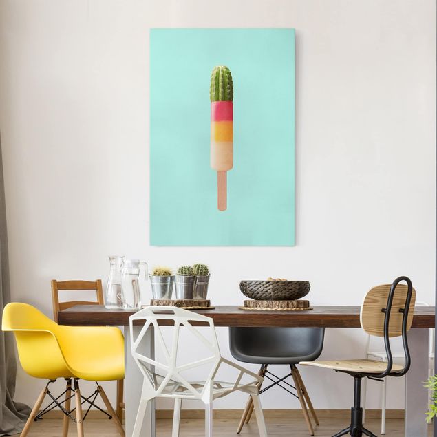 Art prints Popsicle With Cactus