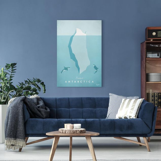 Prints fishes Travel Poster - Antarctica