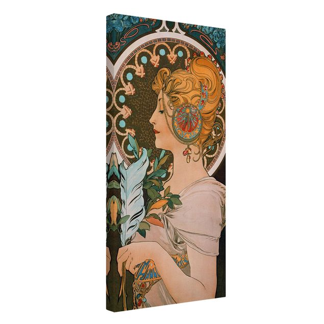 Art prints Alfons Mucha - The Feather
