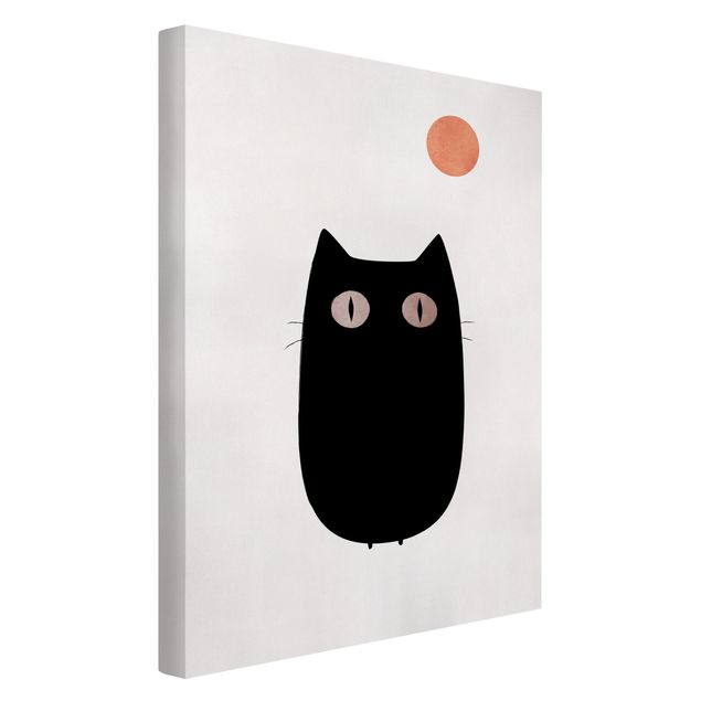 Art prints Black Cat Illustration