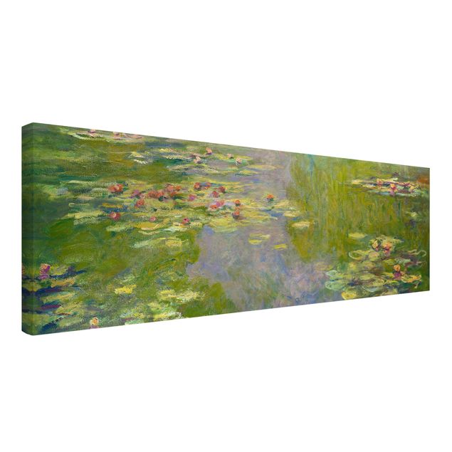 Red rose canvas Claude Monet - Green Waterlilies