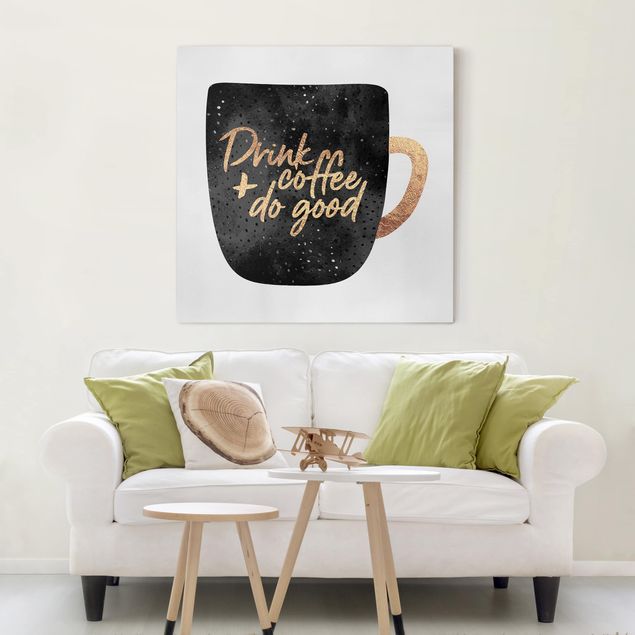 Art posters Drink Coffee, Do Good - Black
