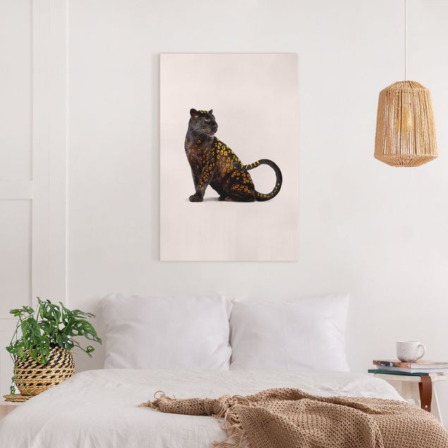 Canvas art prints Golden Panthers