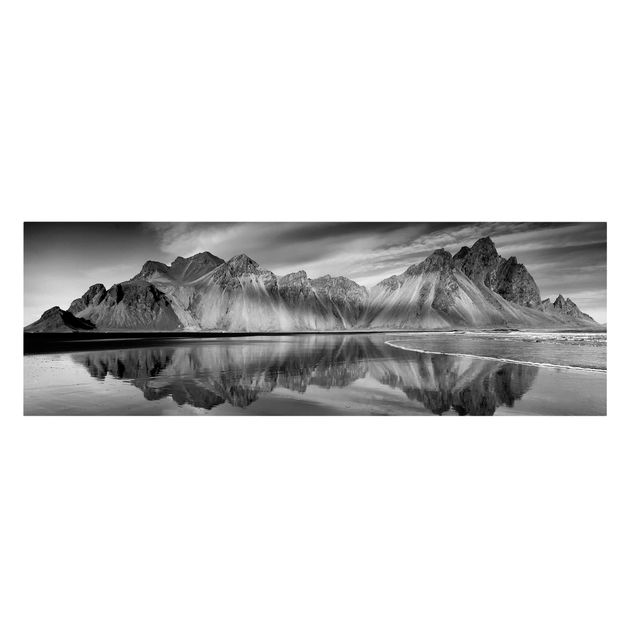 Mountain canvas art Vesturhorn In Iceland