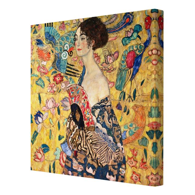 Modern art prints Gustav Klimt - Lady With Fan