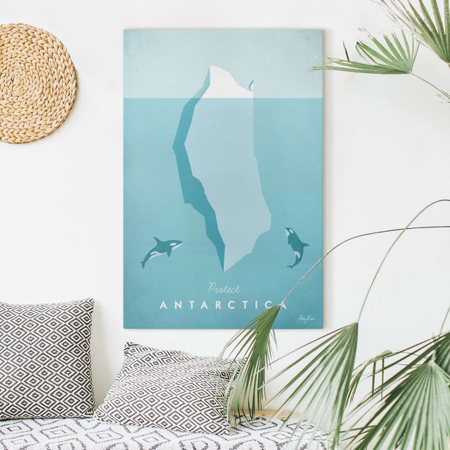 Canvas prints fishes Travel Poster - Antarctica