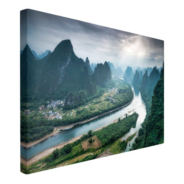 Mountain canvas art View Of Li River And Valley