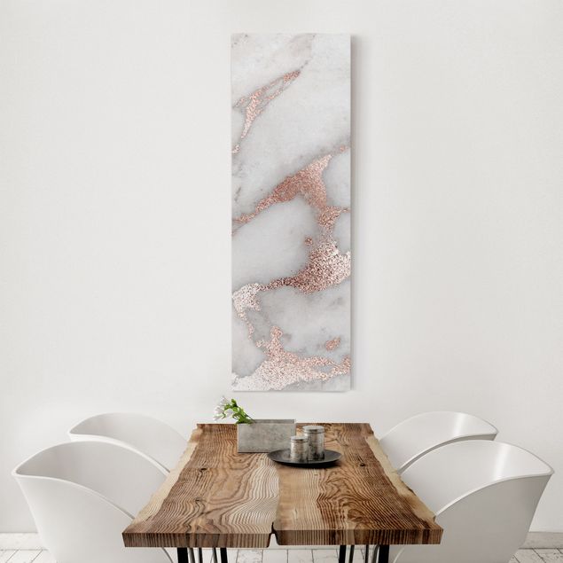 Canvas stone Marble Look With Glitter