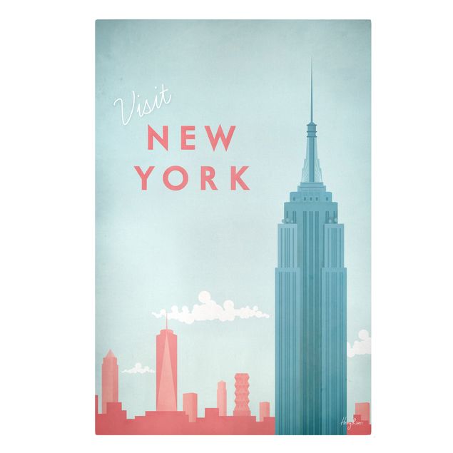 Canvas art prints Travel Poster - New York