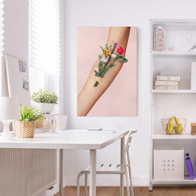 Art prints Arm With Flowers