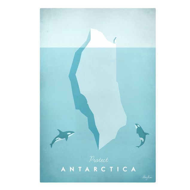 Beach wall art Travel Poster - Antarctica