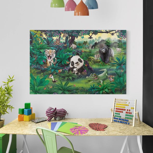 Jungle print Jungle With Animals