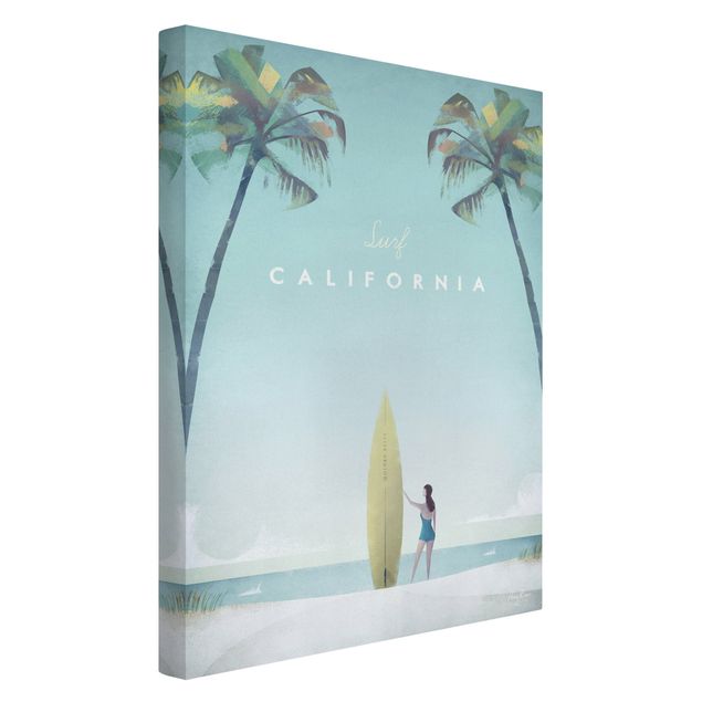 Canvas sea Travel Poster - California