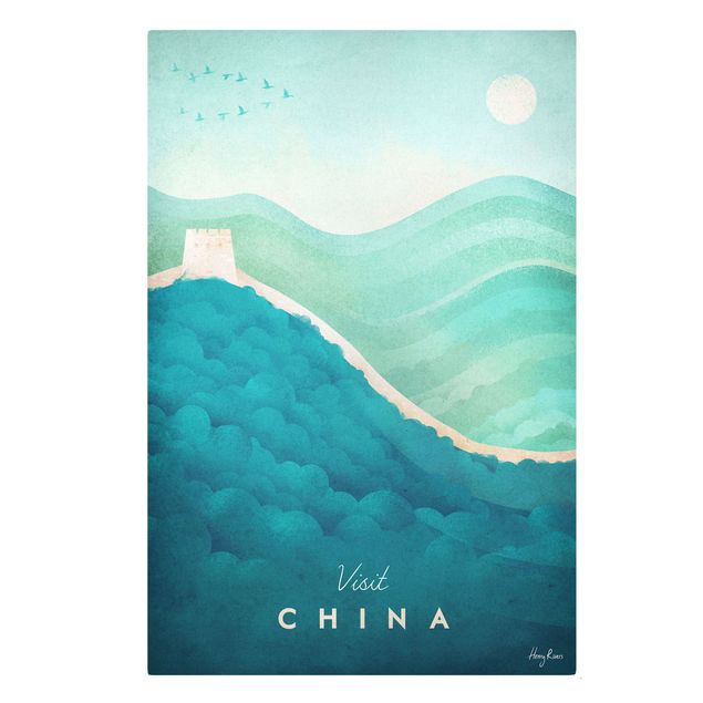Prints vintage Travel Poster - China