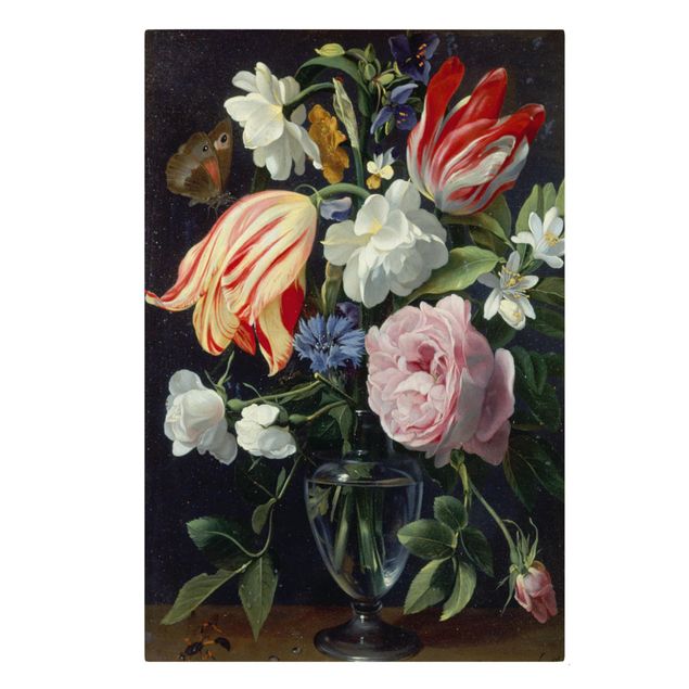 Prints floral Daniel Seghers - Vase With Flowers