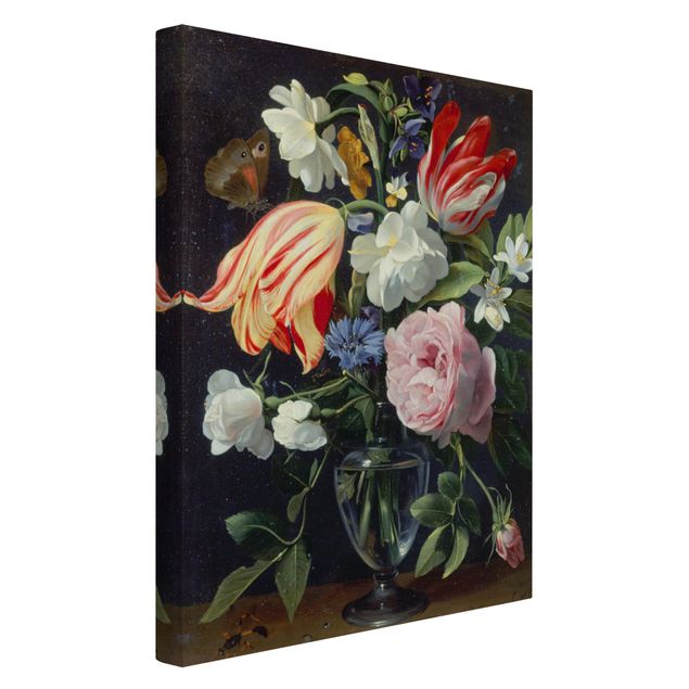 Canvas art prints Daniel Seghers - Vase With Flowers