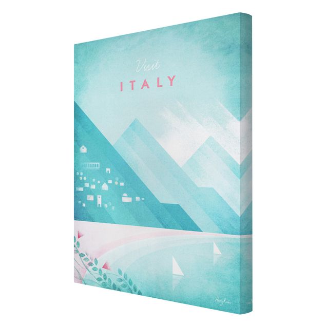 Canvas Italy Travel Poster - Italy