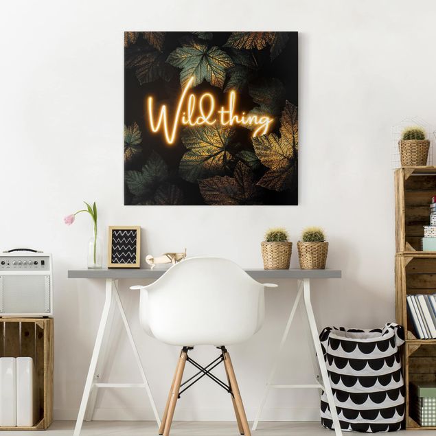 Canvas art Wild Thing Golden Leaves