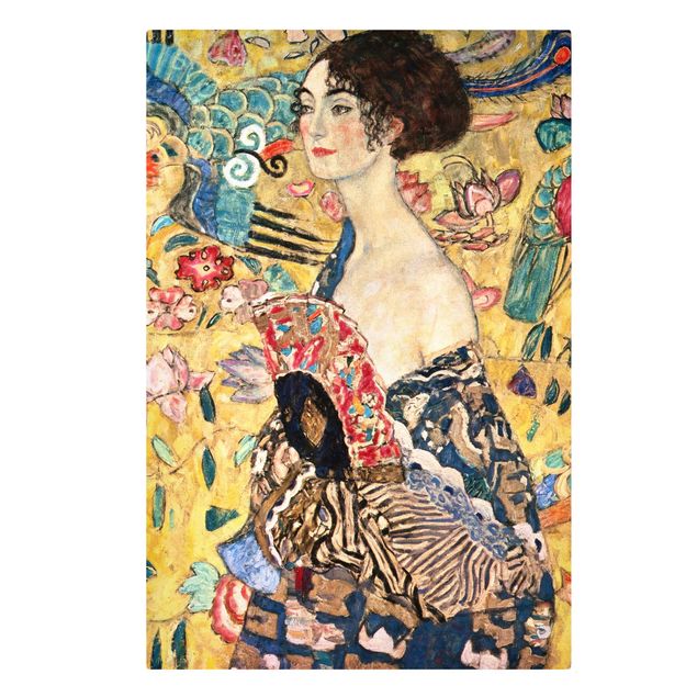 Canvas art Gustav Klimt - Lady With Fan