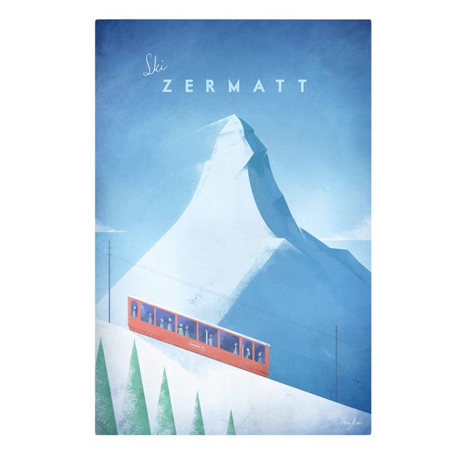 Switzerland wall art Travel Poster - Zermatt