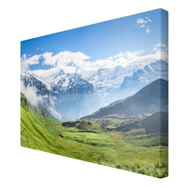 Modern art prints Swiss Alpine Panorama
