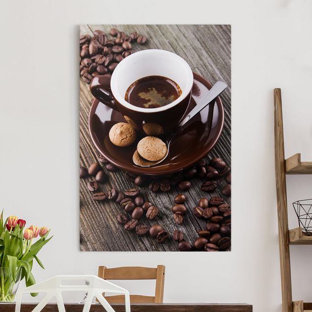 Kitchen Coffee Mugs With Coffee Beans