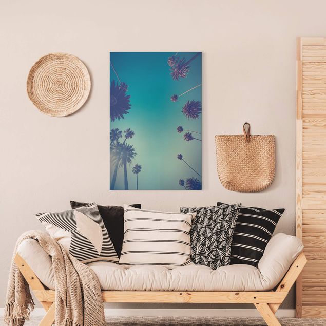 Landscape wall art Tropical Plants Palm Trees And Sky II