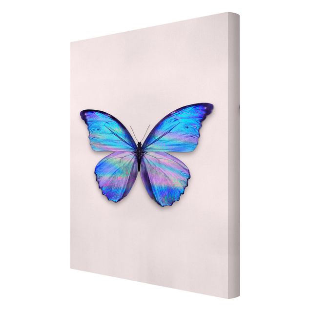 Canvas art prints Holographic Butterfly