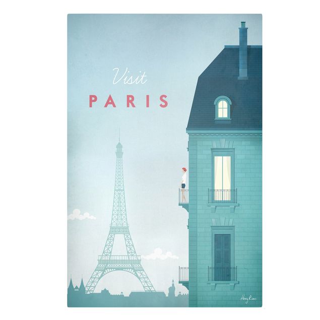 Canvas art prints Travel Poster - Paris