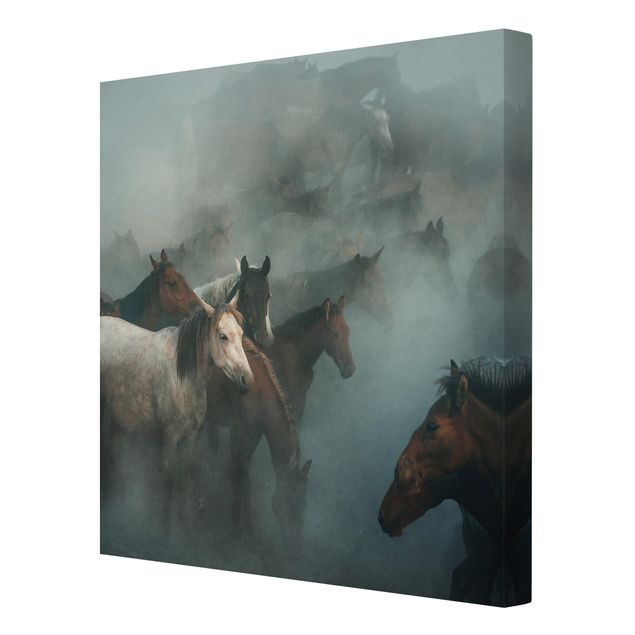 Canvas prints animals Wild Horses