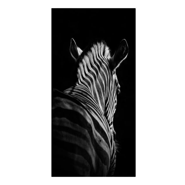 Animal wall art Dark Zebra Silhouette